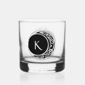 Celtic Knot Work Moon Circle Monogram Whiskyglas (Rückseite)