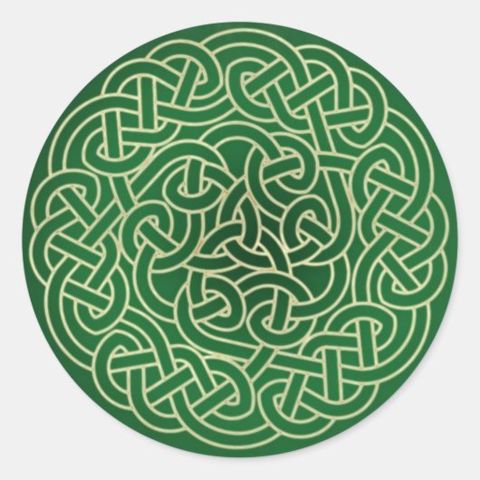 Celtic Knot - Zieh dein Irisch an! Runder Aufkleber (Vorderseite)
