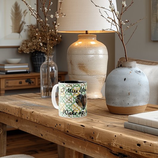 Celtic Knotet Personalisiertes Design Text und Bil Zweifarbige Tasse