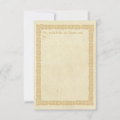 Celtic Knots Irish Gaelic Danke Vorlage (Rückseite)