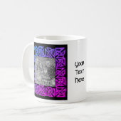 Celtic Knots Rainbow Personalisiertes Foto Kaffeetasse (Vorderseite Links)