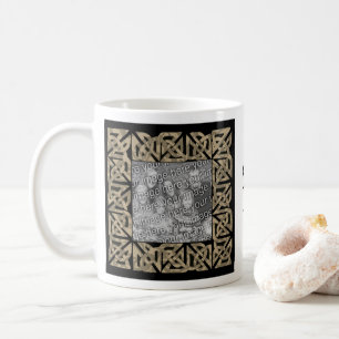Celtic Knots Sepia Personalisiertes Foto Kaffeetasse