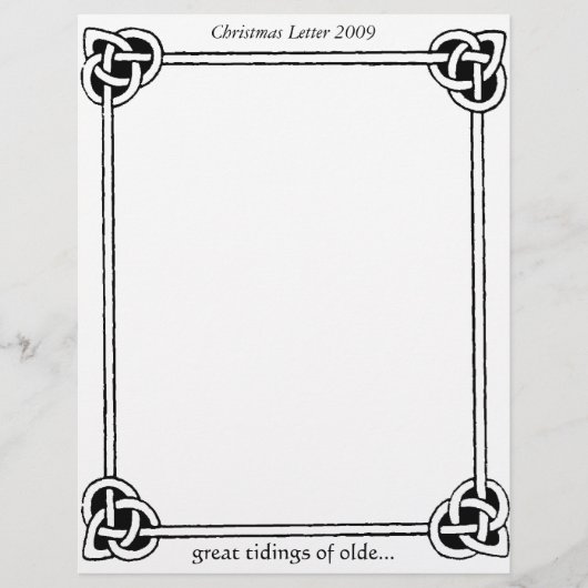 Celtic Knots Vintage Weihnachtsbrief 2009 (Vorderseite)