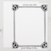 Celtic Knots Vintage Weihnachtsbrief 2009 (Vorne/Hinten)