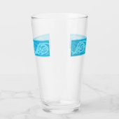 Celtic Knotwork Fish in Blue Glas (Rechts)