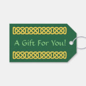 Celtic Knüpfarbeit Band Geschenkanhänger (Vorderseite (Horizontal))