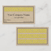 Celtic Knüpfarbeit Band Visitenkarte (Vorne/Hinten)