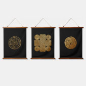 Celtic Knüpfarbeit Designs Set Wandteppich Mit Holzrahmen (Dreifach)