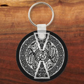 Celtic Knüpfarbeit Dragons Schlüsselanhänger (Vorderseite)