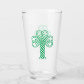 Celtic Knüpfarbeit Kleeblatt Glas (Rückseite)
