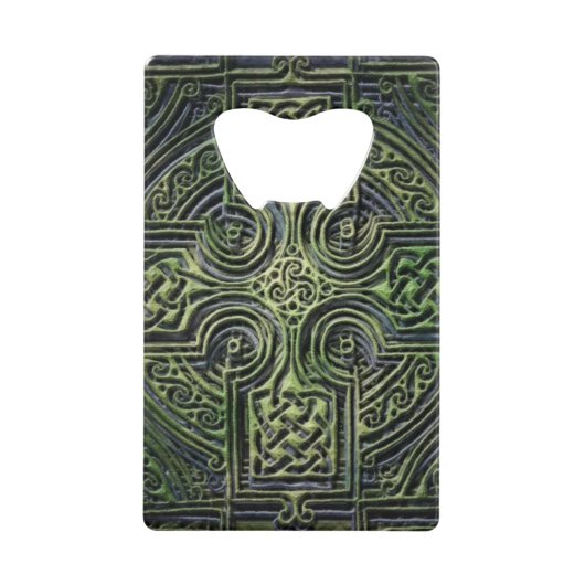 Celtic Knüpfarbeit St. Patrick's Day Geldbeutel Flaschenöffner (Vorderseite)