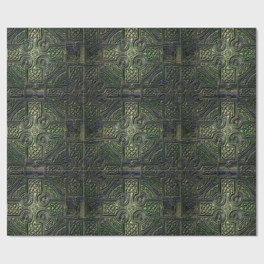 Celtic Knüpfarbeit St. Patrick's Day Geschenkpapier (Flach)