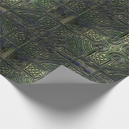 Celtic Knüpfarbeit St. Patrick's Day Geschenkpapier (Ecke)