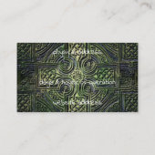 Celtic Knüpfarbeit St. Patrick's Day Visitenkarte (Rückseite)