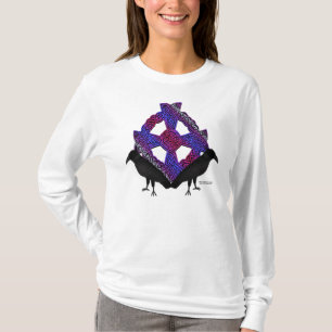 Celtic kräht Damen-langes Hülsen-Shirt T-Shirt
