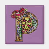 Celtic Letter 'P' - Magnet (Vorne)