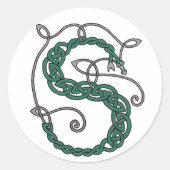 Celtic Letter S Stickers (Vorderseite)