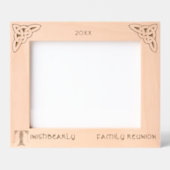 Celtic Letter T Individuelle Name Geätzte Rahmen (Vorderseite)