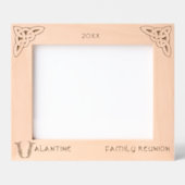 Celtic Letter V Individuelle Name Geätzte Rahmen (Vorderseite)