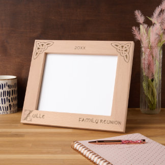 Celtic Letter Z Individuelle Name Geätzte Rahmen