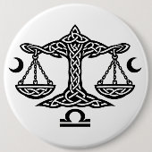 Celtic Libra Waage von BurnsInHell Button (Vorderseite)
