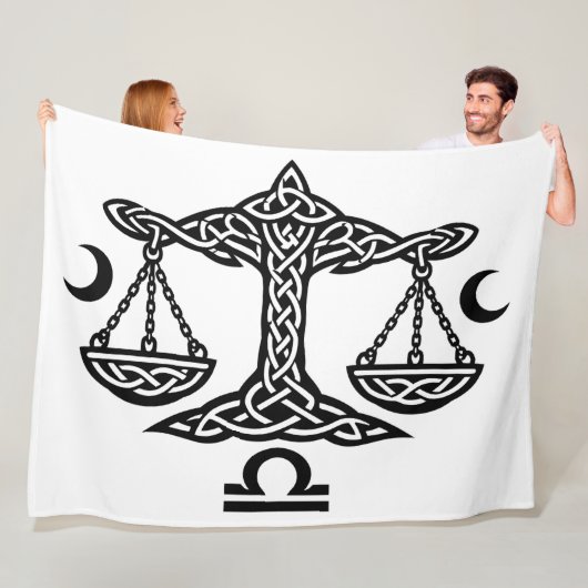    Celtic Libra Waage von BurnsInHell Fleecedecke (Beispiel)