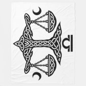    Celtic Libra Waage von BurnsInHell Fleecedecke (Vorderseite)