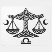    Celtic Libra Waage von BurnsInHell Fleecedecke (Vorderseite (Horizontal))