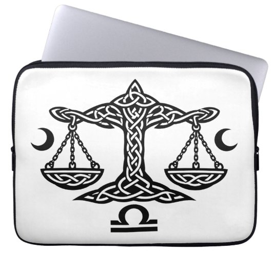    Celtic Libra Waage von BurnsInHell Laptopschutzhülle (Vorderseite)