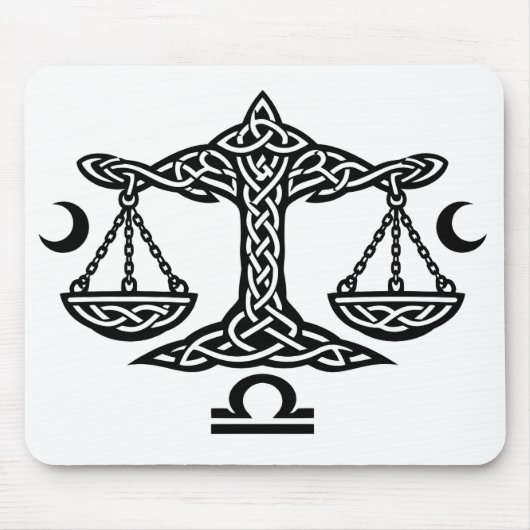    Celtic Libra Waage von BurnsInHell Mousepad (Vorne)