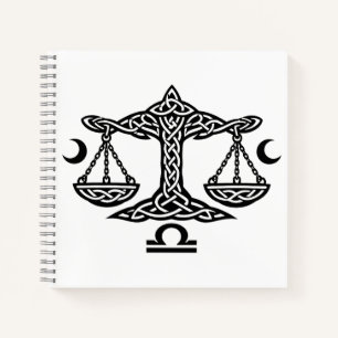    Celtic Libra Waage von BurnsInHell Notizblock