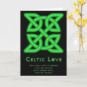 Celtic Liebe Grußkarte Karte (Gelbe Blume)