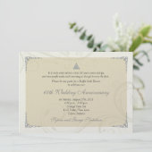 Celtic Liebe Knot Diamond Wedding Jubiläum Einladung (Stehend Vorderseite)