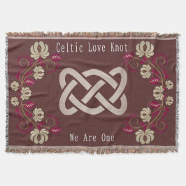 Celtic Liebe Knot Floral Pink Gold Decke