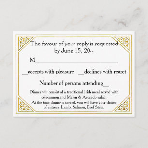 Celtic Liebe Knot Wedding RSVP, Antwort, Karten Hi