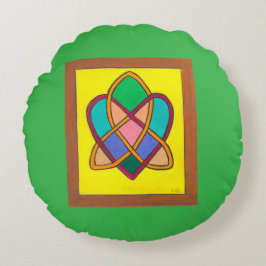 Celtic Love Knot round cushion Rundes Kissen