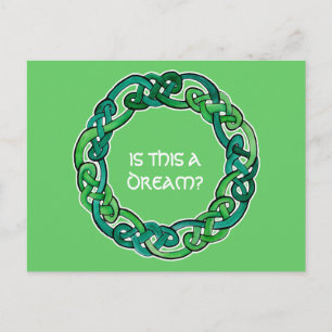 Celtic Lucid Dreaming Reality Karo Postkarte