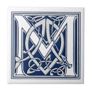 Celtic M Monogram Fliese