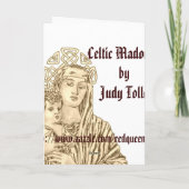 Celtic-Madonna-Karte Feiertagskarte (Rückseite)