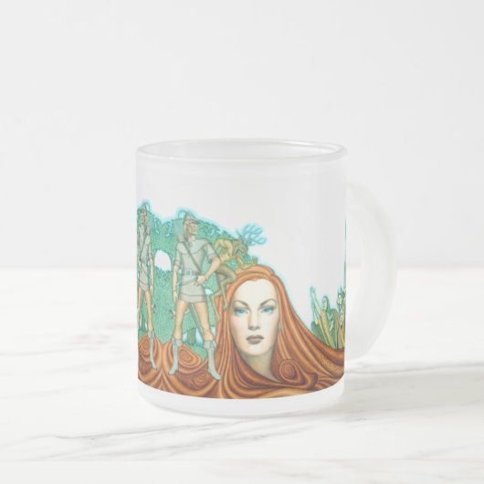 Celtic Magic Mattiert Glass Tasse (VorderseiteRechts)