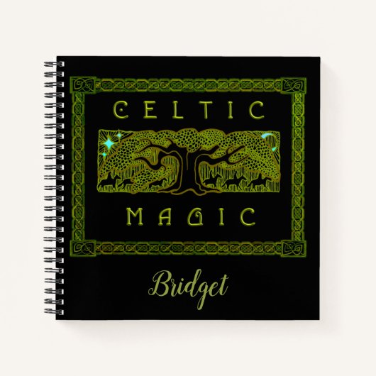 Celtic Magic - The Great Tree Spiral Notebook Notizblock (Vorderseite)