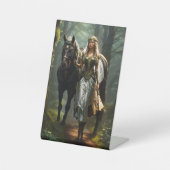 Celtic Maiden and Horse Sockelschild (Vorderseite)