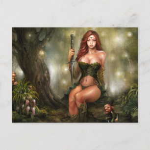 Celtic Maiden, Postcard Postkarte