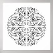 Celtic Mandala Art Poster (Vorne)