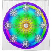 Celtic Mandala Duschvorhang (Vorderseite)