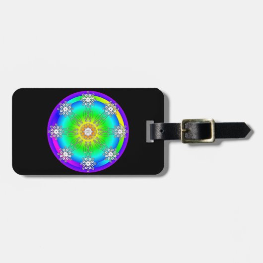 Celtic Mandala Gepäckanhänger (Vorderseite horizontal)