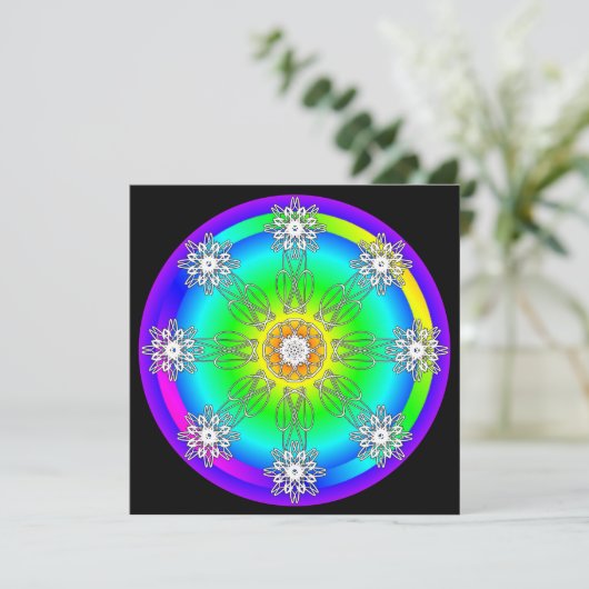 Celtic Mandala Karte (Stehend Vorderseite)