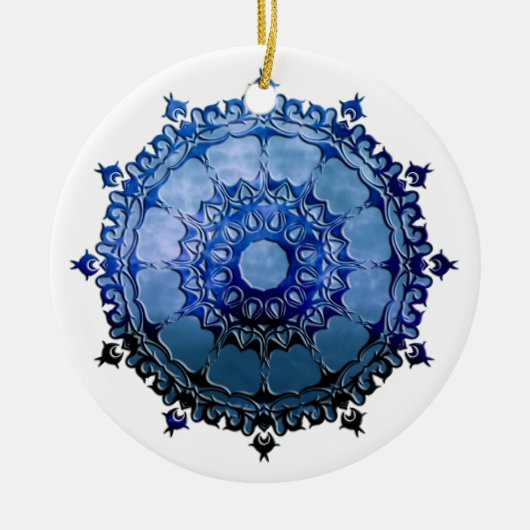 Celtic Mandala Keramik Ornament (Vorne)