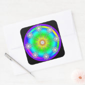 Celtic Mandala Quadratischer Aufkleber (Umschlag)