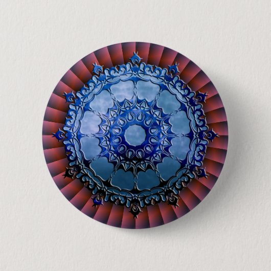Celtic Mandala | rot Button (Vorderseite)